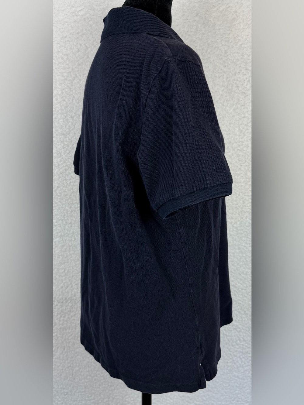 MARKS & SPENCER • Navy Blue 100% Cotton Short-Sleeve Polo Top, 8 - Picture 6 of 11